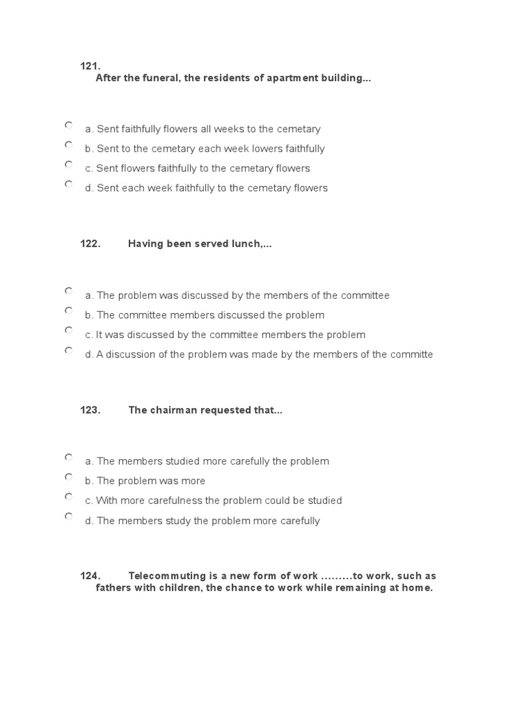 Grammar Exercises and Sentence Structure | PDF | Banks | Money