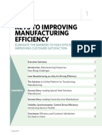 Keys to Improving Manufacturing Efficiency