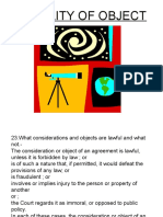 Legality of Object