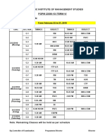 Mid Term Exams Schedule TERM VI Feb 22 To 27 2010