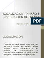 localizacion tamaño de planta