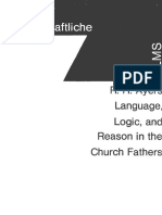 Ayers - Language, Logic, and Reason in The Church Fathers A Study of Tertullian, Augustine, and Aquinas