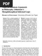 Valid Ad Hominem Arguments in Philosophy