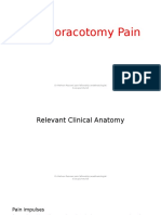 Post Thoracotomy pain