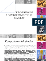 Investigarea Comportamentului Simulat