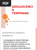 La Adolescencia Temprana