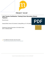 Latin Teacher Certification