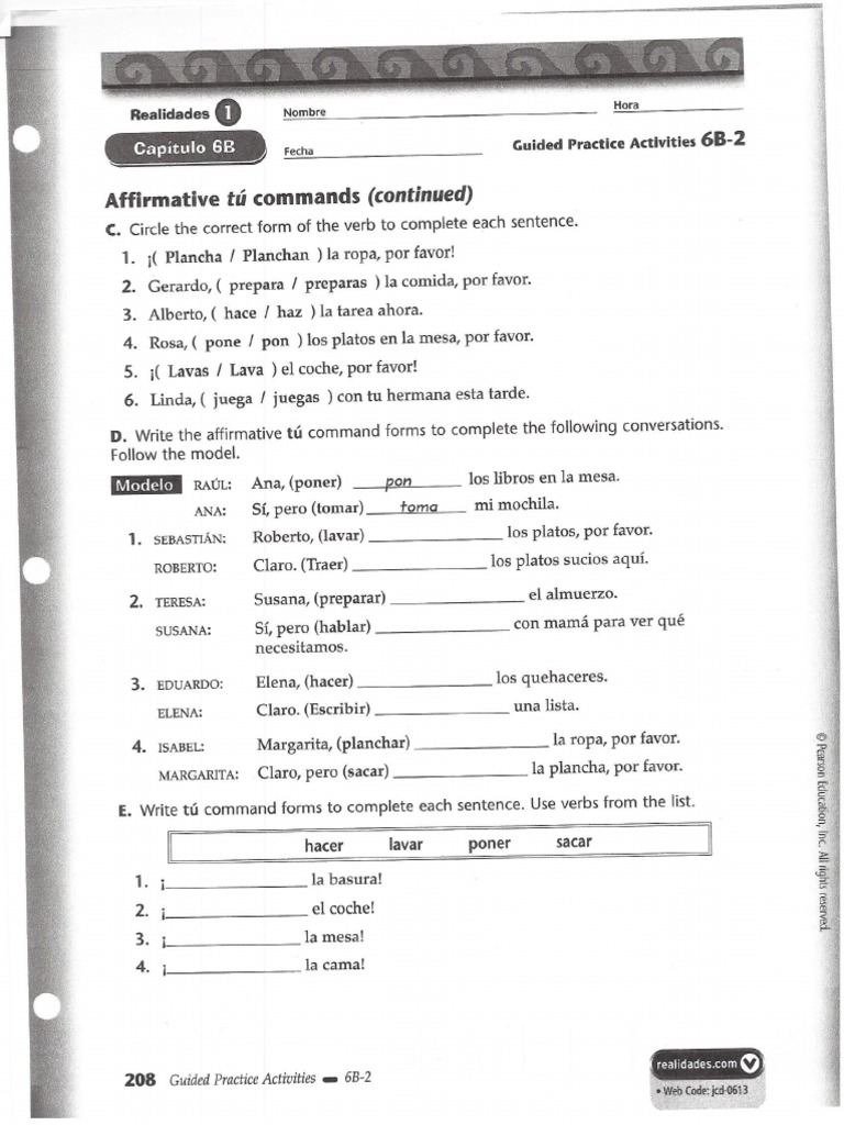 Spanish 6b Workbook
