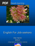 ITB ME - English For Job-Seekers WORKSHOP