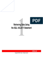 Les01 - Retrieving Data Using the SQL SELECT Statement