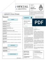 Boletín Oficial de La República Argentina, Número 33.307. 29 de Enero de 2016