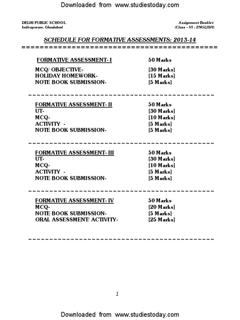Class VI English Assignment Overview | PDF | William Wordsworth ...