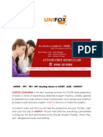 DSSSB - PRT, TGT, PGT Coaching Center in SAKET, Delhi - UNIFOX