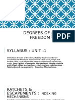 Degrees of Freedom: Dr.G.Sivakumar