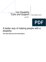 Disability Support Easy English