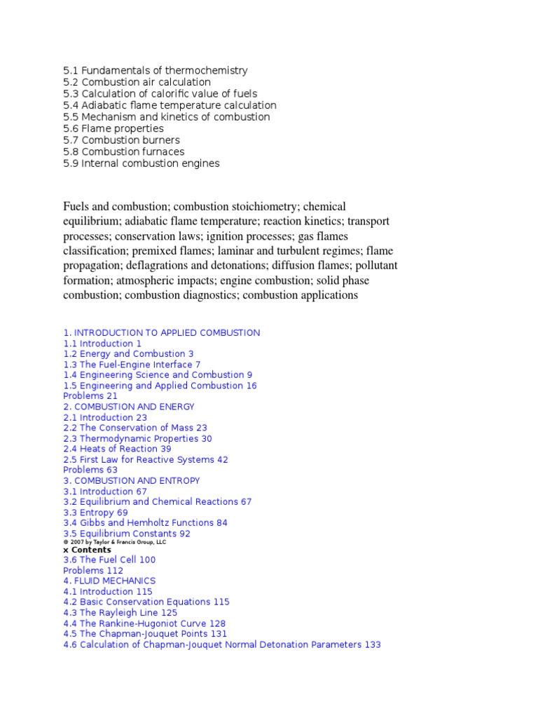 Fuels and Combustion | PDF | Technology & Engineering