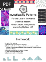 Investigating Patterns