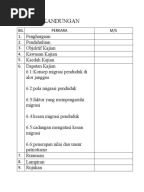Senarai Kandungan Folio Geografi