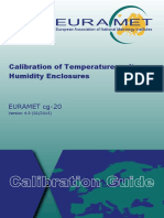 EURAMET Cg-20 V 4.0 Calibration of Temperature and or Humidity Controlled Enclosures