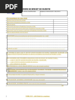 Formular brevet inventie
