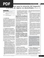 Desarrollo Renta No Domiciliado