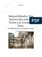 Sakyasribhadra Una Instrucción Sobre La Visión y La Conducta Pura.