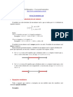 Matemática - Resumos Vestibular - SoMat - Funções Modulares