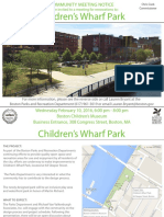COMMUNITY MEETING NOTICE For Renovations To: Children's Wharf Park