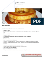 Receita de Bolo Com Pudim Cremoso