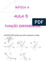 Matemática Aula 05 - Função Exponencial