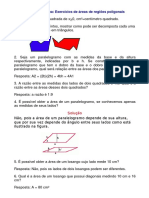 Matemática - Exercícios Resolvidos - Geometria Áreas I