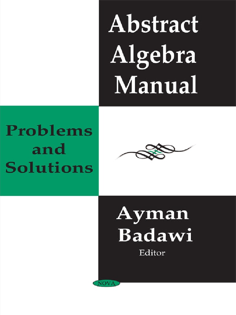 Abstract Algebra Manual Problems and Solutions | PDF | Ring ...