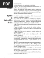 Matemática - Prova Resolvida - Anglo Resolve ITA 2005