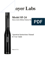 Royer SF-24 Manual