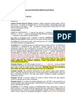 contrato de CESSÃO DE DIREITOS AUTORAIS - MODELO