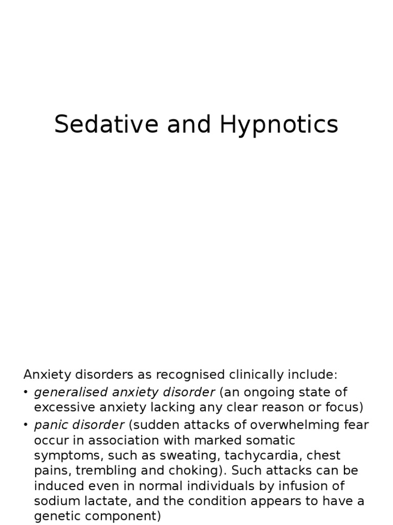 Sedative and Hypnotics | PDF | Benzodiazepine | Nervous System
