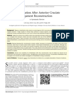 Rehabilitation After ACL Reconstruction