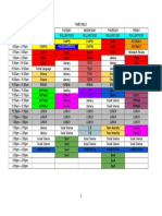 Timetable 8 CH 2016