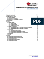 Manual Para Creación de Empresas