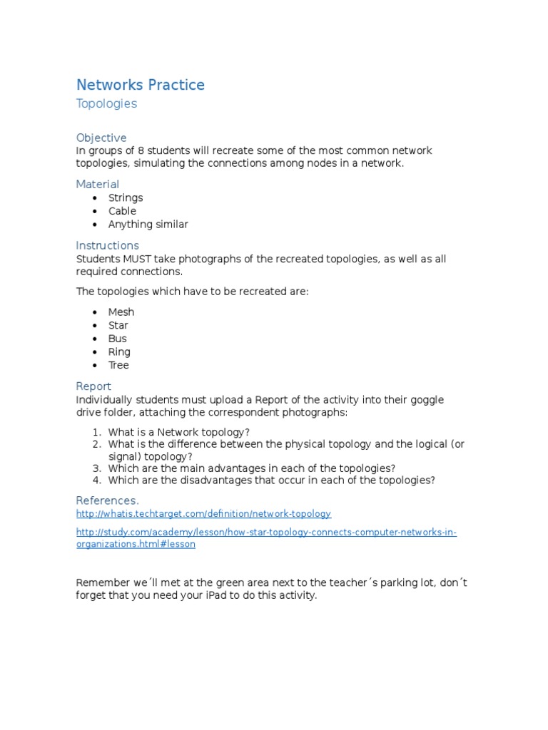 Network Topology Recreation Guide | PDF
