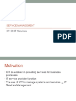Service Management: II3120 IT Services