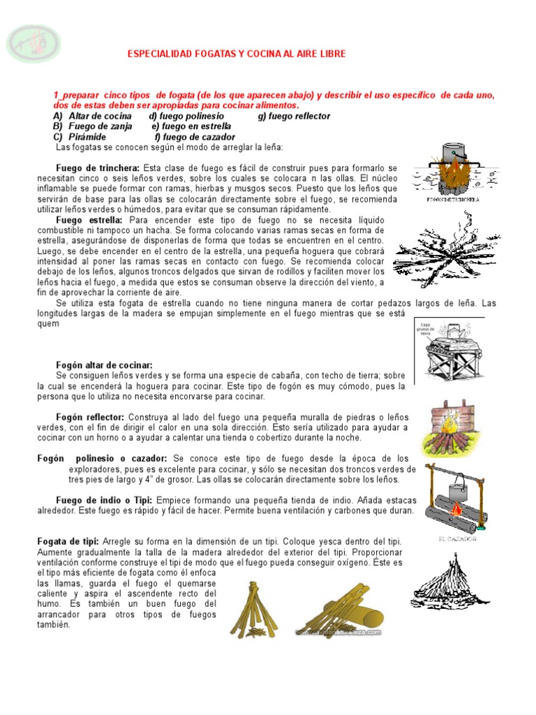 Especialidad Fogatas y Cocina Al Aire Libre | Fritura | Incendios