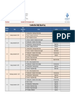 Construction Daily Report Log: Working Day No. Date Remarks