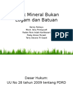 Pajak Mineral Bukan Logam Dan Batuan