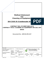 Method Statement For Cleaning of Equipment 20-C3101 B (Condensate Stripper)