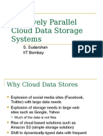 Massively Parallel Cloud Data Storage Systems: S. Sudarshan IIT Bombay