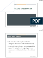 Eruption and Shedding of Teeth - 2014