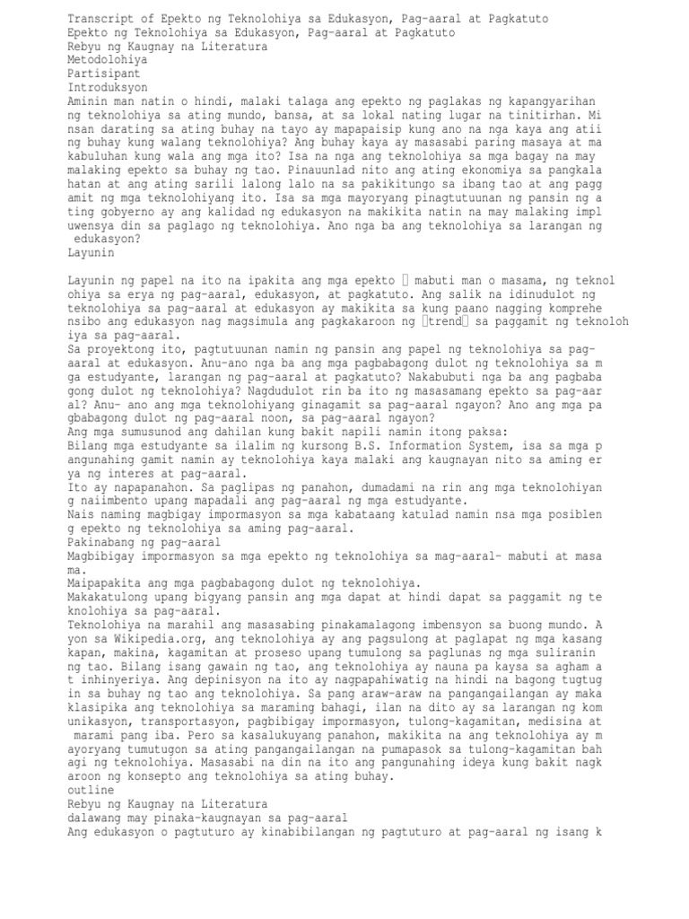 Pananaliksik tungkol sa paggamit ng teknolohiya sa pagtuturo picture