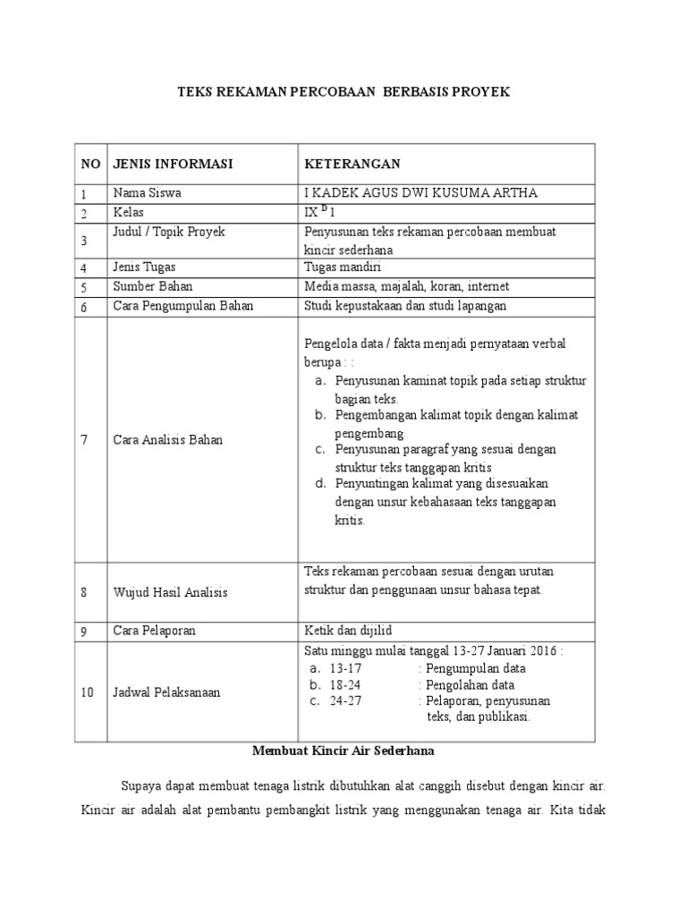 Teks Rekaman Percobaan Makananダイエット Conttenre8