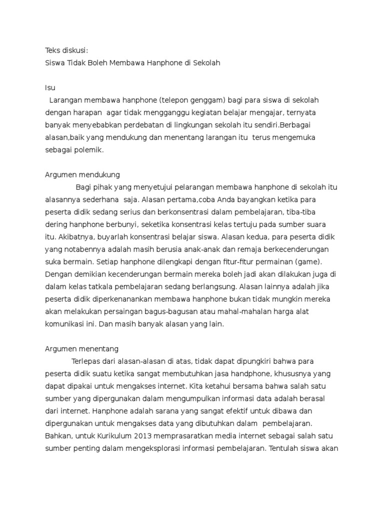Teks Diskusi 4